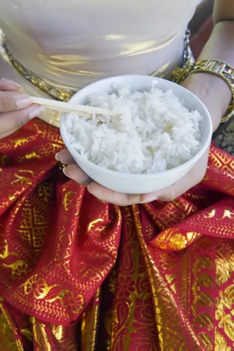 Framed Print : Hands holding a bowl of rice Framed Print : Hands holding a bowl of rice