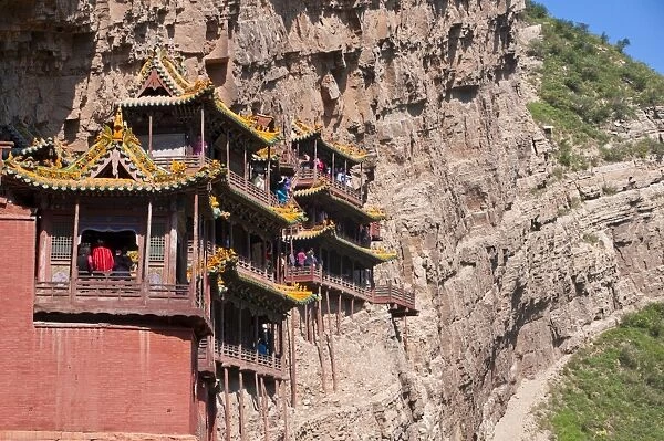 The Hanging Temple (Hanging Monastery) near Mount Heng in the province of Shanxi