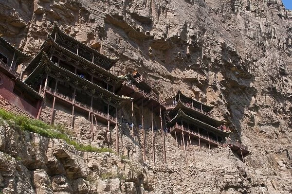 The Hanging Temple (Hanging Monastery) near Mount Heng in the province of Shanxi