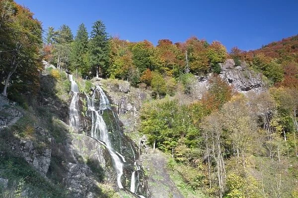 Hangloch Waterfall, Todtnau, Black Forest, Baden Wurttemberg, Germany, Europe