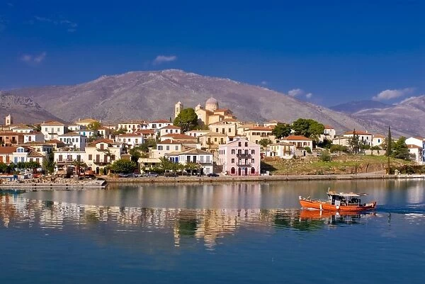 The harbor of Galaxidi, Greece, Europe