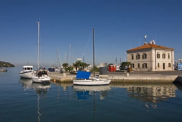 Harbor of Koper with boats, Slovenia, Europe
