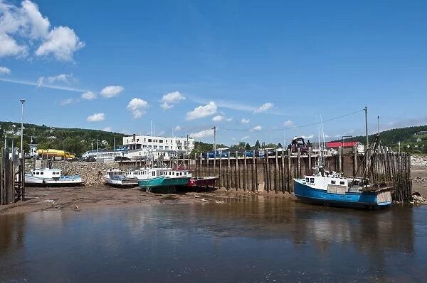 The harbour in Alma, New Brunswick, Canada, North America