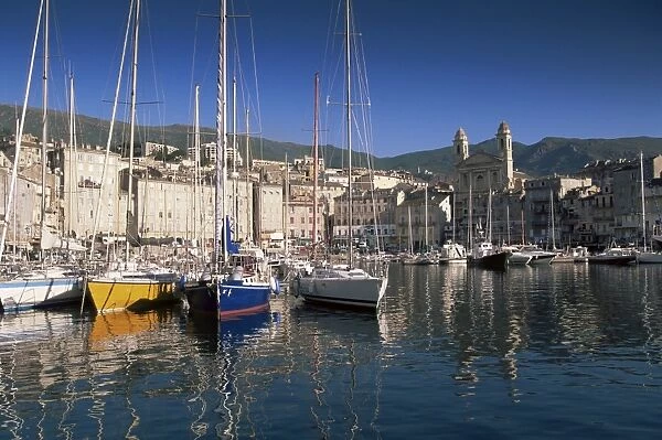 The harbour, Bastia, Corsica, France, Mediterranean, Europe