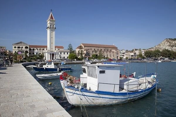 Harbour and boats, Zakynthos Town, Zakynthos, Ionian Islands, Greek Islands