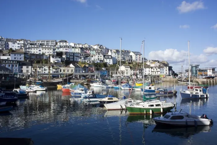 Framed Print : Harbour, Brixham, Devon, England, United Kingdom Framed Print : Harbour, Brixham, Devon, England, United Kingdom