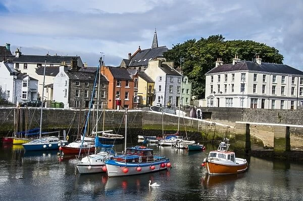 Harbour of Castletown, Isle of Man, crown dependency of the United Kingdom, Europe