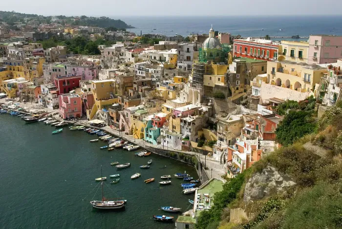 Framed Print : Harbour of Corricella, Procida Island, Campania region, Italy, Europe Framed Print : Harbour of Corricella, Procida Island, Campania region, Italy, Europe