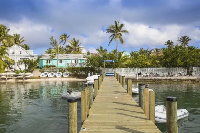 Framed Print : Harbour front, Hope Town, Elbow Cay, Abaco Islands, Bahamas, West Indies, Caribbean Framed Print : Harbour front, Hope Town, Elbow Cay, Abaco Islands, Bahamas, West Indies, Caribbean