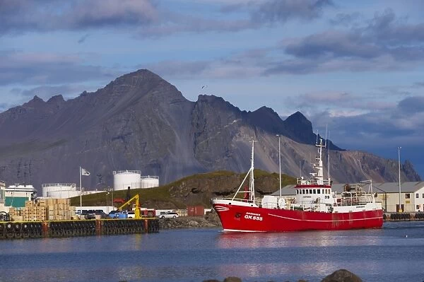Harbour at Hofn, one of the main towns of the East Fjords region (Austurland)