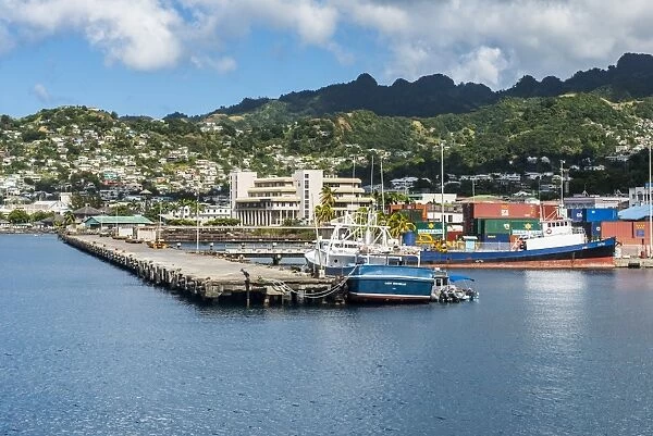 The harbour of Kingstown, St. Vincent, St. Vincent and the Grenadines, Windward Islands, West Indies, Caribbean, Central America