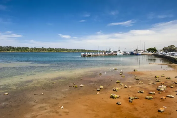 Framed Print : Harbour of Lakes Entrance, Victoria, Australia, Pacific Framed Print : Harbour of Lakes Entrance, Victoria, Australia, Pacific