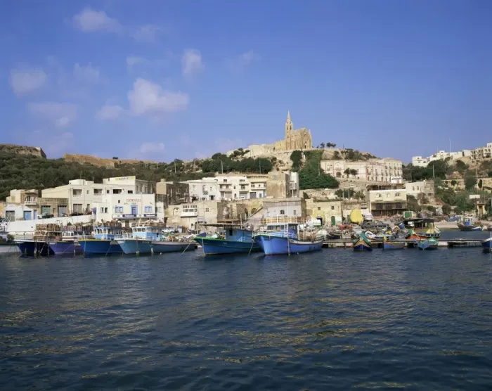 Framed Print : Harbour in Mgarr