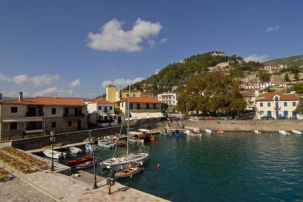 The harbour of Nafpaktos, central Greece, Greece, Europe