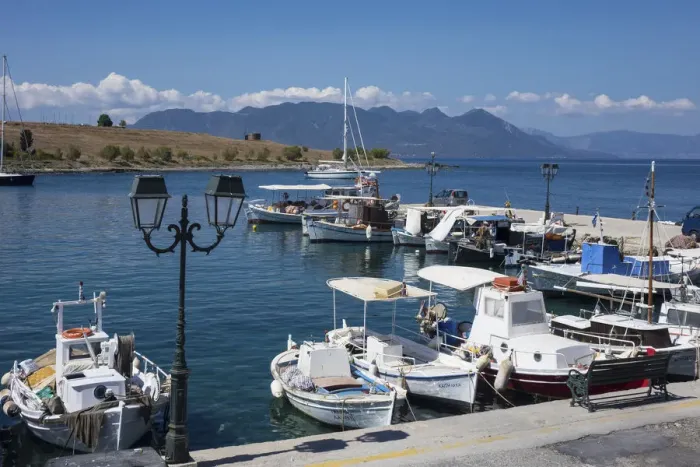 Framed Print : Harbour, Perdika Aegina, Saronic Islands, Greek Islands, Greece, Europe Framed Print : Harbour, Perdika Aegina, Saronic Islands, Greek Islands, Greece, Europe