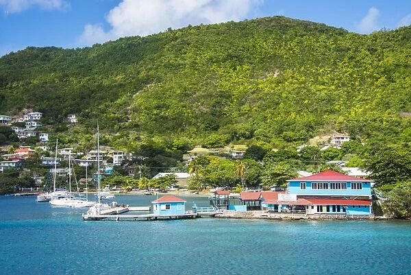 The harbour of Port Elizabeth, Admiralty Bay, Bequia, The Grenadines, St. Vincent and the Grenadines, Windward Islands, West Indies, Caribbean, Central America
