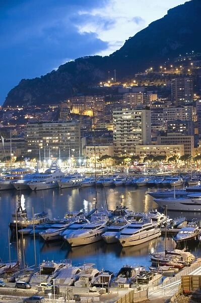 Harbour in the Port of Monaco, Principality of Monaco, Cote d Azur