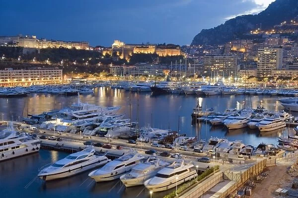Harbour in the Port of Monaco, Principality of Monaco, Cote d Azur