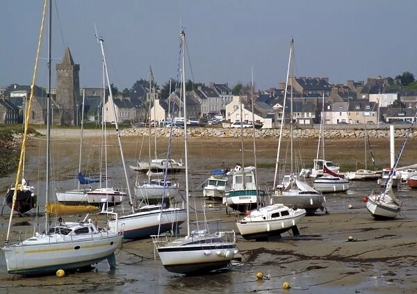 Harbour, Portbail, Cotentin Peninsula, Manche, Normandy, France, Europe