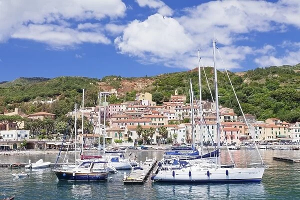 Harbour, Rio Marina, Island of Elba, Livorno Province, Tuscany, Italy, Mediterranean