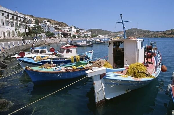 Harbour, Skala, Patmos, Dodecanese, Greek Islands, Greece, Europe