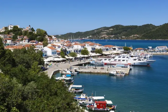 Framed Print : Harbour, Skiathos Town, Skiathos Island, Sporades Islands, Greek Islands, Greece, Europe Framed Print : Harbour, Skiathos Town, Skiathos Island, Sporades Islands, Greek Islands, Greece, Europe