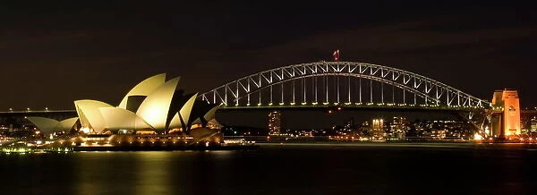 Harbour Sydney, Opera and Harbour Bridge in Sydney, New South Wales, Sydney, Australia