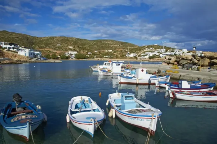 Framed Print : Harbour and town, Stavros, Donoussa, Cyclades, Aegean, Greek Islands, Greece, Europe Framed Print : Harbour and town, Stavros, Donoussa, Cyclades, Aegean, Greek Islands, Greece, Europe
