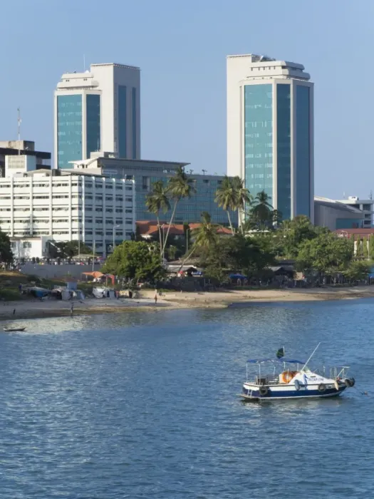 Framed Print : Harbour waterfront, Dar es Salaam, Tanzania, East Africa, Africa