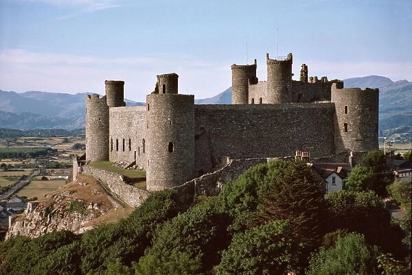 Harlech Castle, UNESCO World Heritage Site, Gwynedd, Wales, United Kingdom, Europe