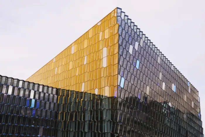 Framed Print : Harpa Concert Hall and Conference Center, the glass facade designed by Olafur Eliasson and Henning, Reykjavik, Iceland, Polar Regions Framed Print : Harpa Concert Hall and Conference Center, the glass facade designed by Olafur Eliasson and Henning, Reykjavik, Iceland, Polar Regions