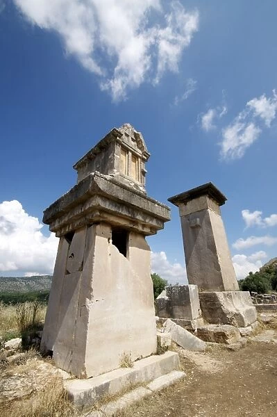 The Harpy Monument, a sarcophagus at the Lycian site of Xanthos, UNESCO World Heritage Site
