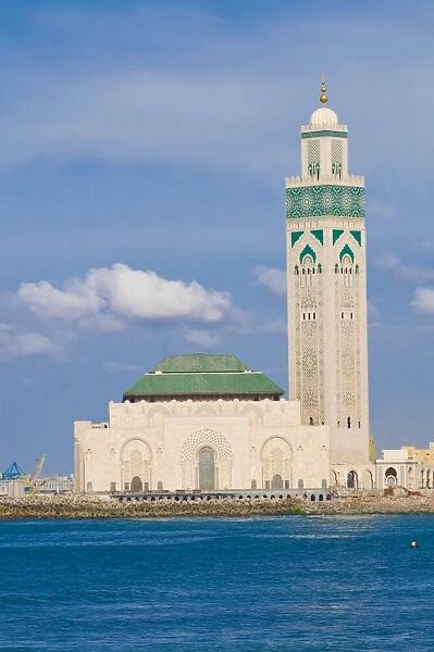 The Hassan II Mosque, largest mosque in Morocco, Casablanca, Morocco, North Africa
