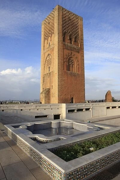 Hassan Tower, Rabat, Morocco, North Africa, Africa