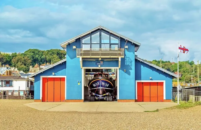 Framed Print : Hastings Lifeboat Station on The Stade (the fishermen's beach) on the seafront at Hastings, East Sussex, England, United Kingdom, Europe Framed Print : Hastings Lifeboat Station on The Stade (the fishermen's beach) on the seafront at Hastings, East Sussex, England, United Kingdom, Europe