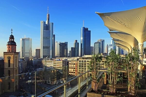 Hauptwache and Financial District, Frankfurt am Main, Hesse, Germany, Europe