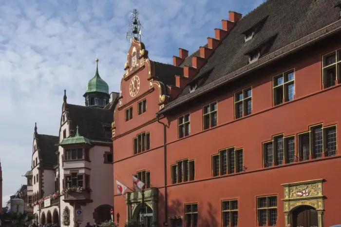 Framed Print : Haus zum Walfisch [Whale House], Freiburg im Breisgau, Black Forest, Baden-Wurttemberg