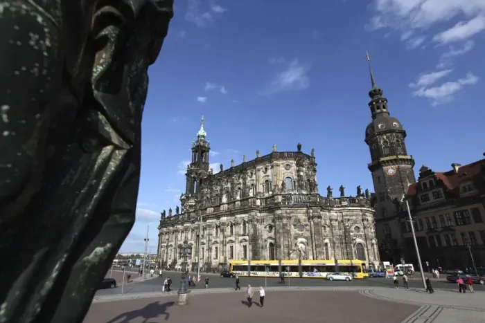 Framed Print : Hausmann Tower, Hofkirche (St. Trinity Cathedral), Dresden, Saxony, Germany, Europe Framed Print : Hausmann Tower, Hofkirche (St. Trinity Cathedral), Dresden, Saxony, Germany, Europe