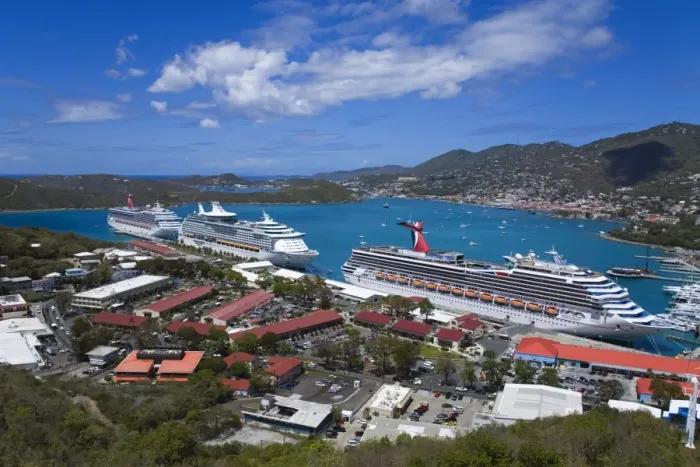 Framed Print : Havensight Cruise Ship Terminal, City of Charlotte Amalie, St. Thomas Island, U Framed Print : Havensight Cruise Ship Terminal, City of Charlotte Amalie, St. Thomas Island, U