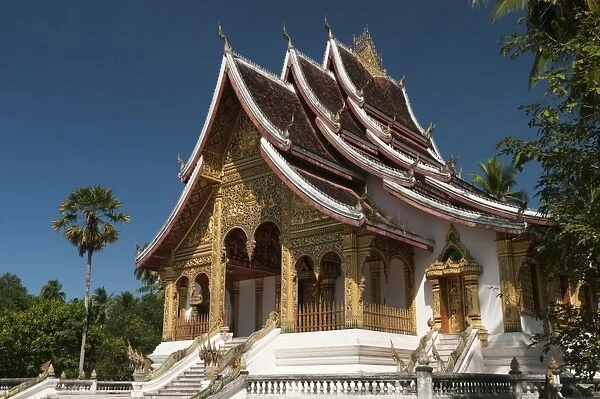 Haw Pha Bang Pavilion at Royal Palace, Luang Prabang, Laos, Indochina, Southeast Asia, Asia