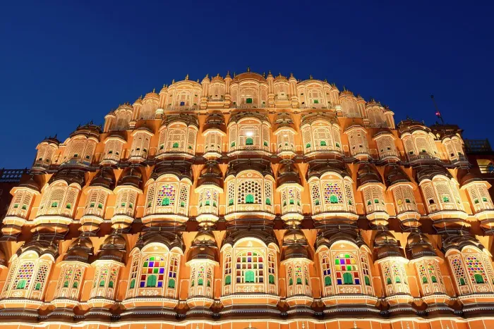 Framed Print : Hawa Mahal (Palace of the Winds) at dusk, Jaipur, Rajasthan, India, South Asia, Asia