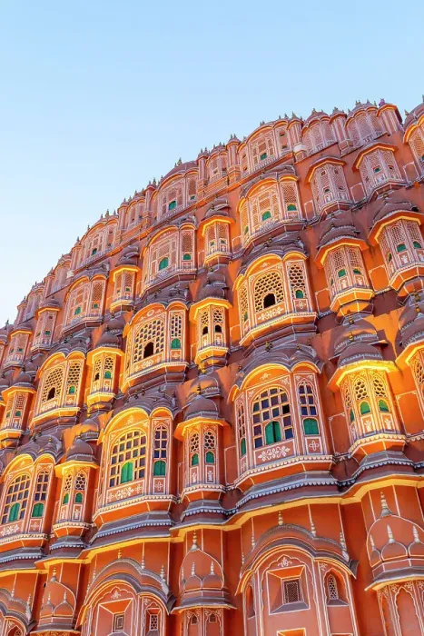 Framed Print : Hawa Mahal (Palace of The Winds) at dusk, Jaipur, Rajasthan, India, South Asia, Asia
