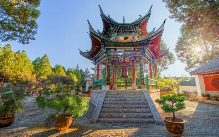 Framed Print : HDR capture of a pagoda near Wangu Tower with a bell inside - which visitors can hit to gain peace and / or luck Framed Print : HDR capture of a pagoda near Wangu Tower with a bell inside - which visitors can hit to gain peace and / or luck