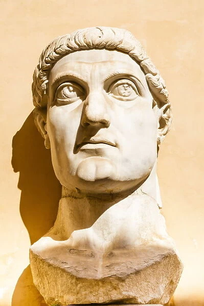 Head of Colossus of Constantine, Musei Capitolini, Capitoline Hill