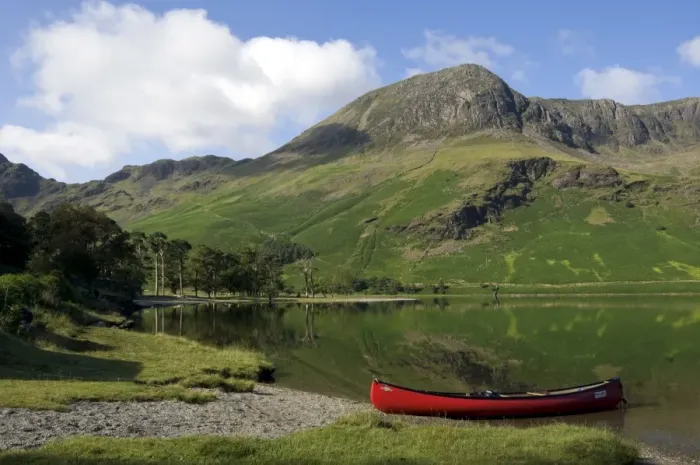 Framed Print : The head of Lake Buttermere and High Stile, Lake District National Park, Cumbria, England, United Kingdom, Europe