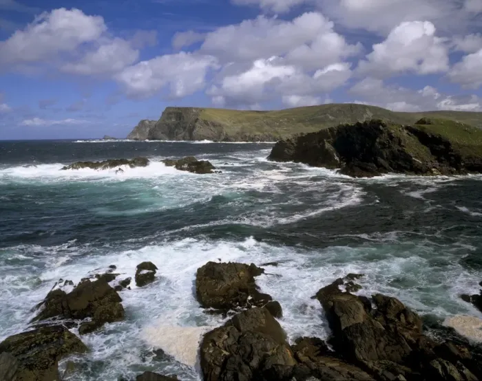 Framed Print : Headland and rough sea Framed Print : Headland and rough sea