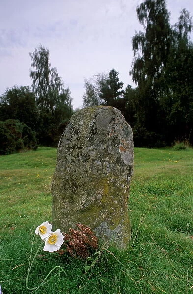 Headstone marking the clans graves (clan Cameron)