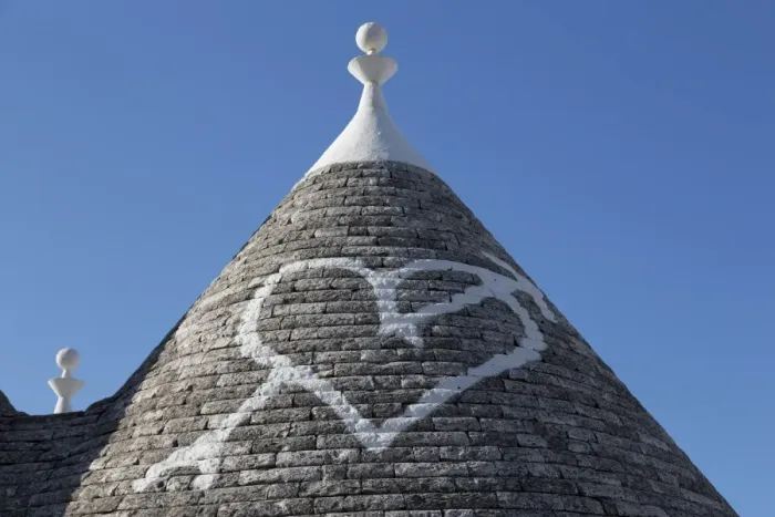Framed Print : Heart painted on roof of traditional trullo in Alberobello, UNESCO World Heritage Site, Puglia, Italy, Europe Framed Print : Heart painted on roof of traditional trullo in Alberobello, UNESCO World Heritage Site, Puglia, Italy, Europe