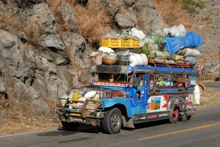 Framed Print : Heavily loaded jeepney, a typical local bus, on Kennon Road, Rosario-Baguio Framed Print : Heavily loaded jeepney, a typical local bus, on Kennon Road, Rosario-Baguio