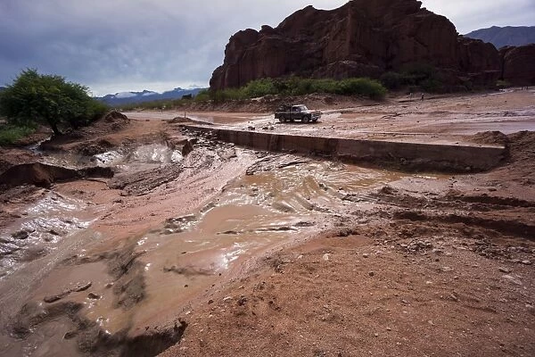 Heavy erosion, Los Colorados, Salta region, Argentina, South America